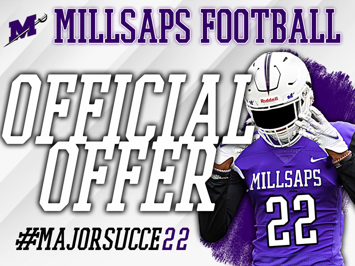 After nice talk with <a href="/CoachCoryYork/">Cory York</a> I am blessed to receive my first offer from Millsaps College <a href="/MajorsFootball/">Millsaps Football</a>    Thanks to all my coaches Who helped me with my growth <a href="/JKBFitLLC/">Just Keep Breathing Fitness LLC</a> <a href="/CoachHallSr/">Coach Mike Hall</a> @CoachCam_CGHS <a href="/MarkGadson1/">Coach Mark</a> <a href="/KingsK1DD/">Coach Deon</a> @GladesFB