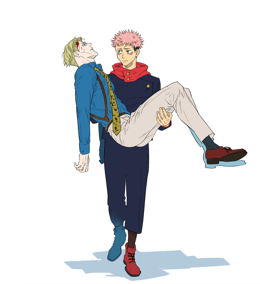 悠を庇って七は怪我して欲しい 気絶して 半泣きの悠に運ばれて欲しい 後から 子供 Hatoのイラスト