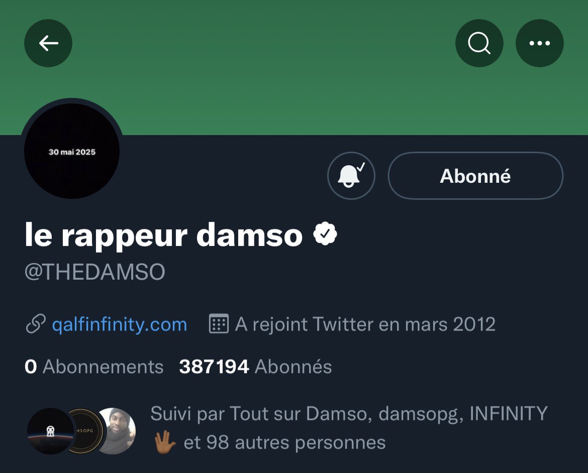 ThisIsDamso's tweet image. 🚨 Damso a changé sa photo de profil Twitter/Instagram avec la date "30 mai 2025" ! 

qu’est-ce qui nous réserve ?