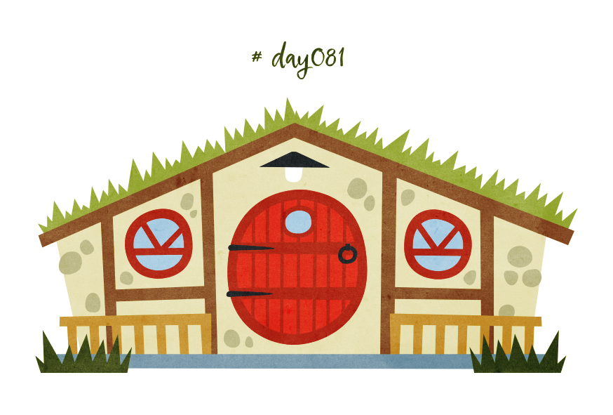 Tsuki_illust21's tweet photo. おうちチャレンジ #day081
丸い窓とドアのおうち。
#100illustration https://t.co/pb0Xqbgeg8
