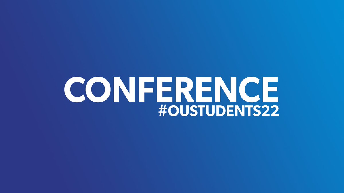 OUstudents's tweet photo. Conference 2022 Delegates π’
Missed out on a session? Enjoyed a talk so much you'd like to watch it again? We've got you covered.
Look out for our email next week - we'll be sharing links to most of the content posted and streamed during the Conference weekend.
#OUstudents22 https://t.co/CjuHPfXBxZ