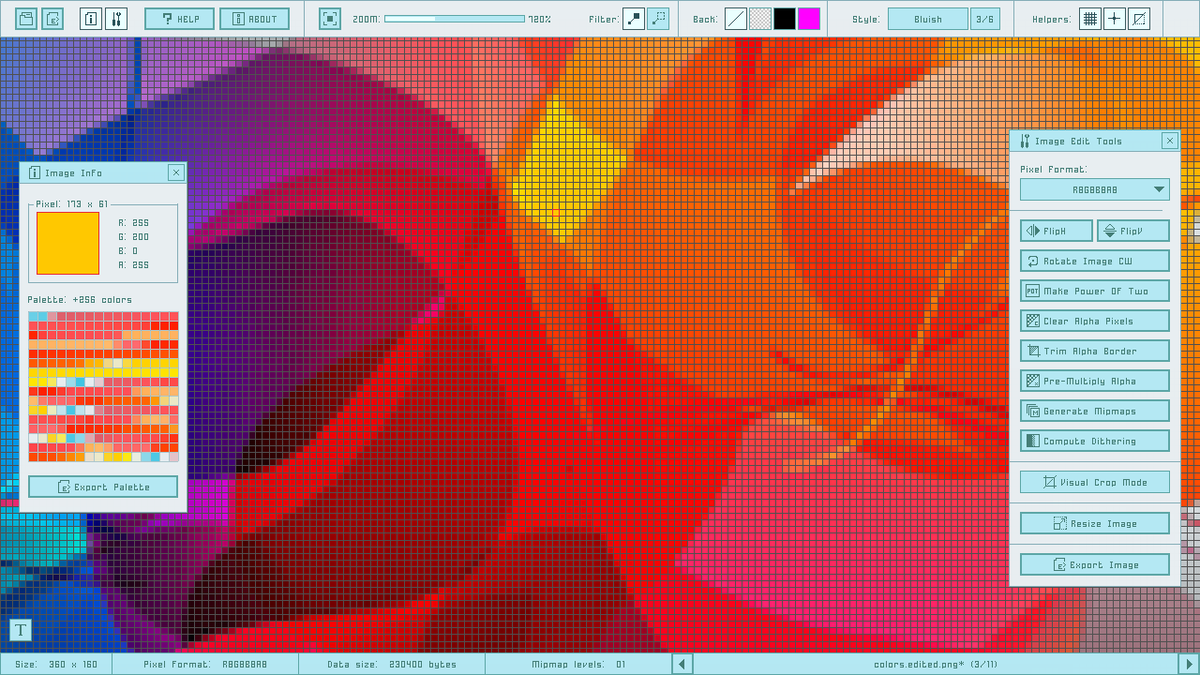 raylibtech's tweet image. #rTexViewer v2.0 published! A simple and easy-to-use textures viewer and formats converter! Now with support for .qoi load/save and many new features! Online tool or standalone! Try it here: raylibtech.itch.io/rtexviewer #raylib #raygui #toolsdev #uidesign #gamedev #indiedev #software