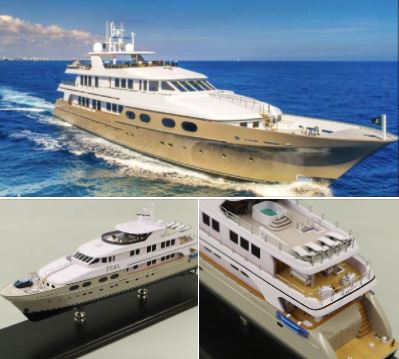 modelworkdirect's tweet image. 155 foot Zeal Yacht Replicated into a 12-inch Custom Desktop Model   #CustomShipModel  #Modelworks