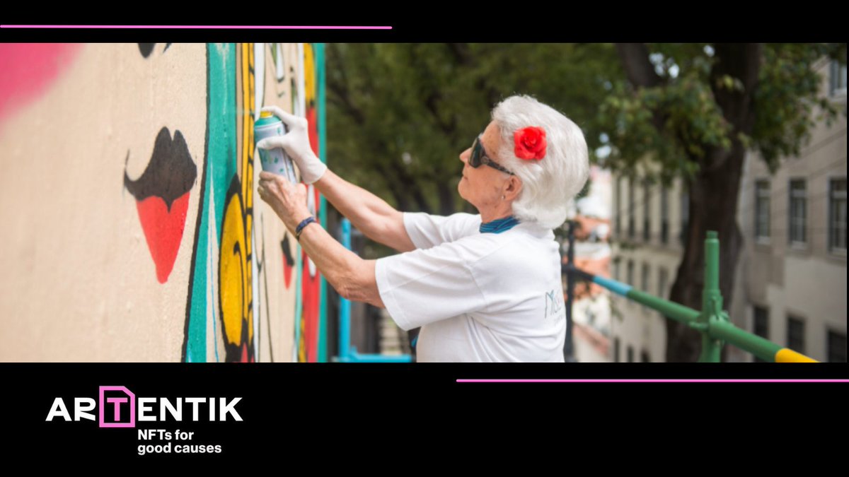 Artentik_'s tweet photo. One of SCML’s social action initiatives is supporting those aged 65 and over.
Purchasing one of our NFTs goes to SCML centers for the Elderly, providing services aimed at improving the quality of life of the elderly.
Street art knows no age limits!
#nft #nftcauses https://t.co/wnVgKcevxV