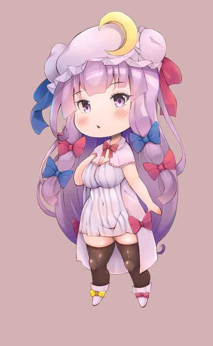 今日は気分転換にちびパチュリー描いてました(∩'∀`)∩
こういうちびぃキャラ描くの好きなんですけど、私が日頃描いてるジャンル的に描く機会がマジでないので久々にウッキウキで描きましたw

もう少し瞳は大きくした方がいいだろうか?
要調整(〃'∪`〃)ゞ 