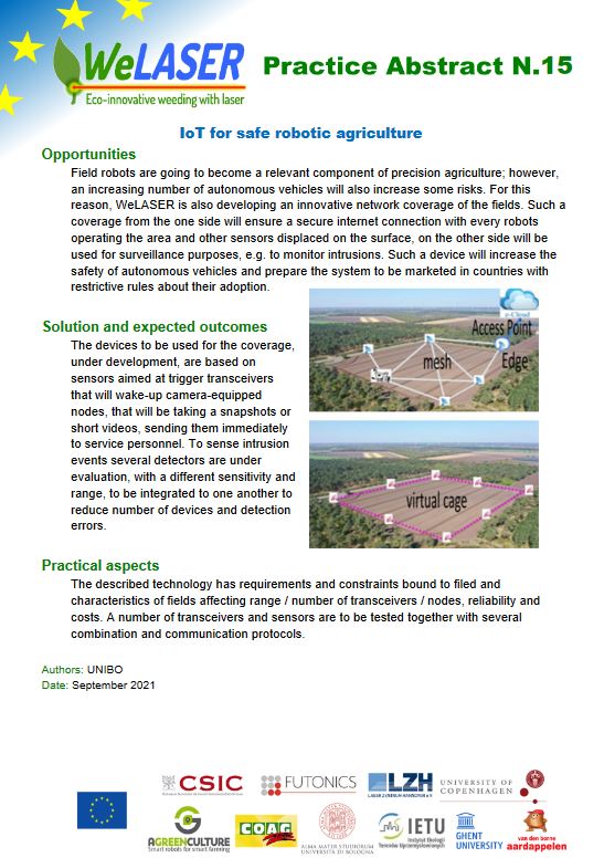 IETU_PL's tweet image. 📢Kolejne @welaserproject #PracticeAbstracts ❗️ 
Zachęcamy 👨‍🌾do lektury‼️
1⃣5⃣ IoT for safe robotic agriculture🔽
bityl.pl/qjsRv
1⃣6⃣ Integration of IoT and robotic data🔽
bityl.pl/MG8Vk
#chwasty‼️ #laser #KontrolaZachwaszczenia #IoT