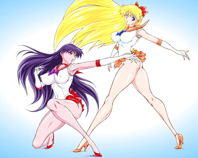 #女の子二人のイラストを貼る見た人もやる 
過去絵など 