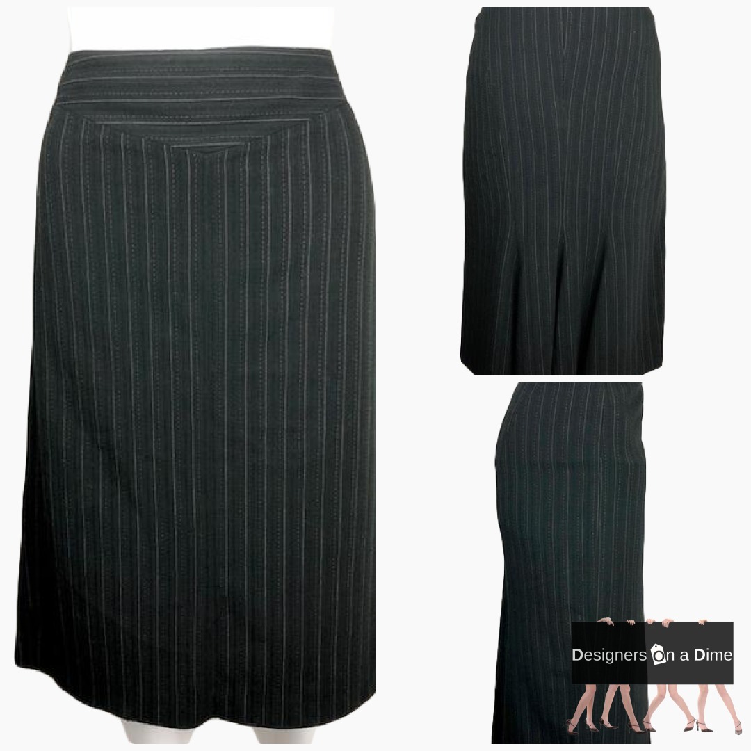 DesignersOnDime's tweet photo. Check out this pinstripe skirt. Such a great addition to your office look. #designersonadime #DesignerClothing 
BCBG MAXAZRIA Mid Flare Skirt Size 4 SKU 001007-4 
$35.00
➤ https://t.co/xjcmTmWyLM https://t.co/FEuV4NZ6vK