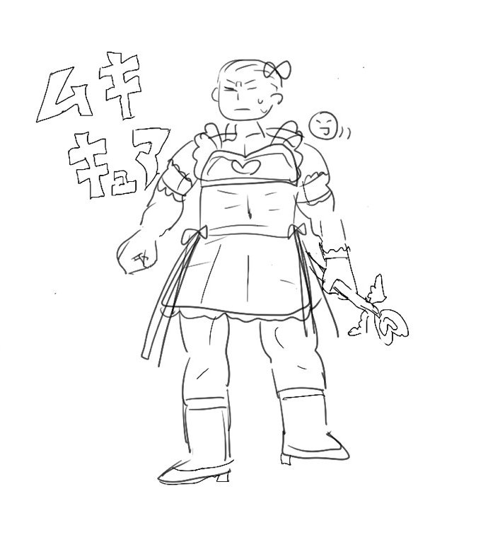 昨日の絵チャの合作楽し過ぎたからもっかいやりたい
⚠女装注意 