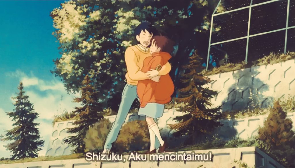 nyym16's tweet photo. Title : Whisper of The Heart
Lagu "Country Road" bikin nagih anjirrr (ᗒᗩᗕ) https://t.co/hScssGqZne