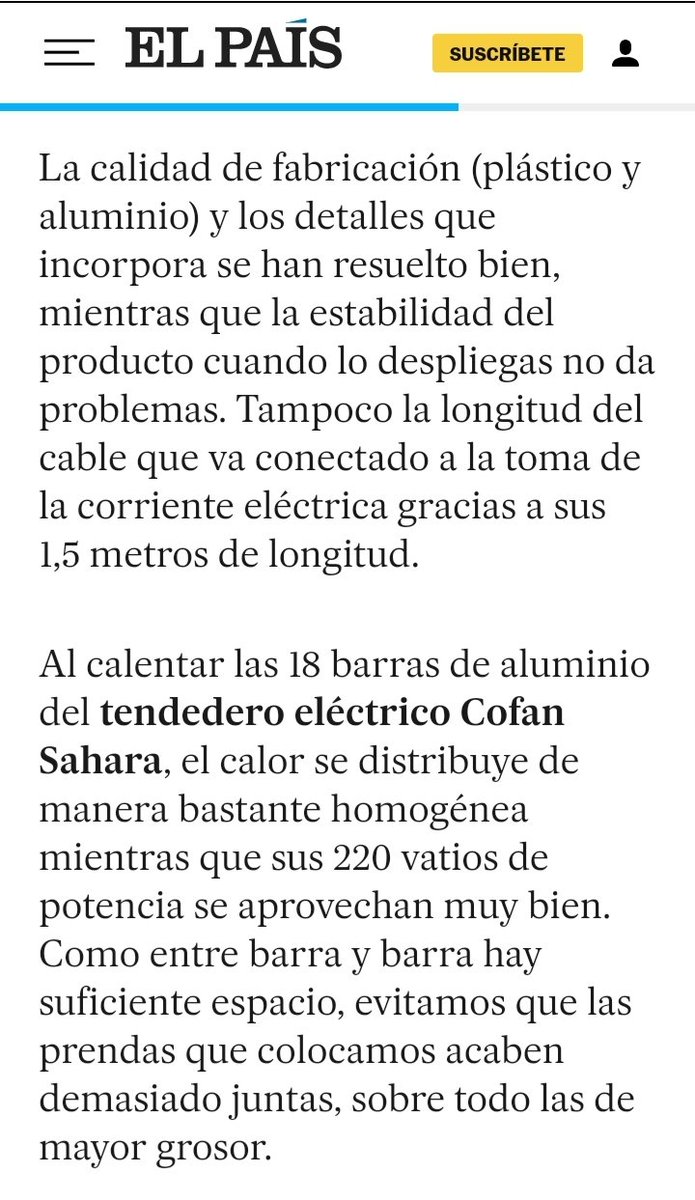Compra tu tendedero eléctrico modelo Sahara de <a href="/Cofan_LaMancha/">Cofan S.A</a> en nuestra web.Hasta el diario <a href="/elpais_cultura/">El País Cultura</a> habla maravillas de el!
⬇️⬇️⬇️
sodafer.com/busqueda?contr…