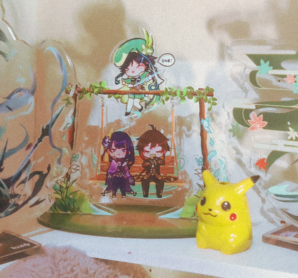 baeledesma's tweet photo. i got my genshin calendar and archons acrylic standee from @daysofteyvat!!! all the art and merch are made by local ph artists :'))) sales are still opennif u wanna grab a bundle ❤️ https://t.co/aRSEOckPPK