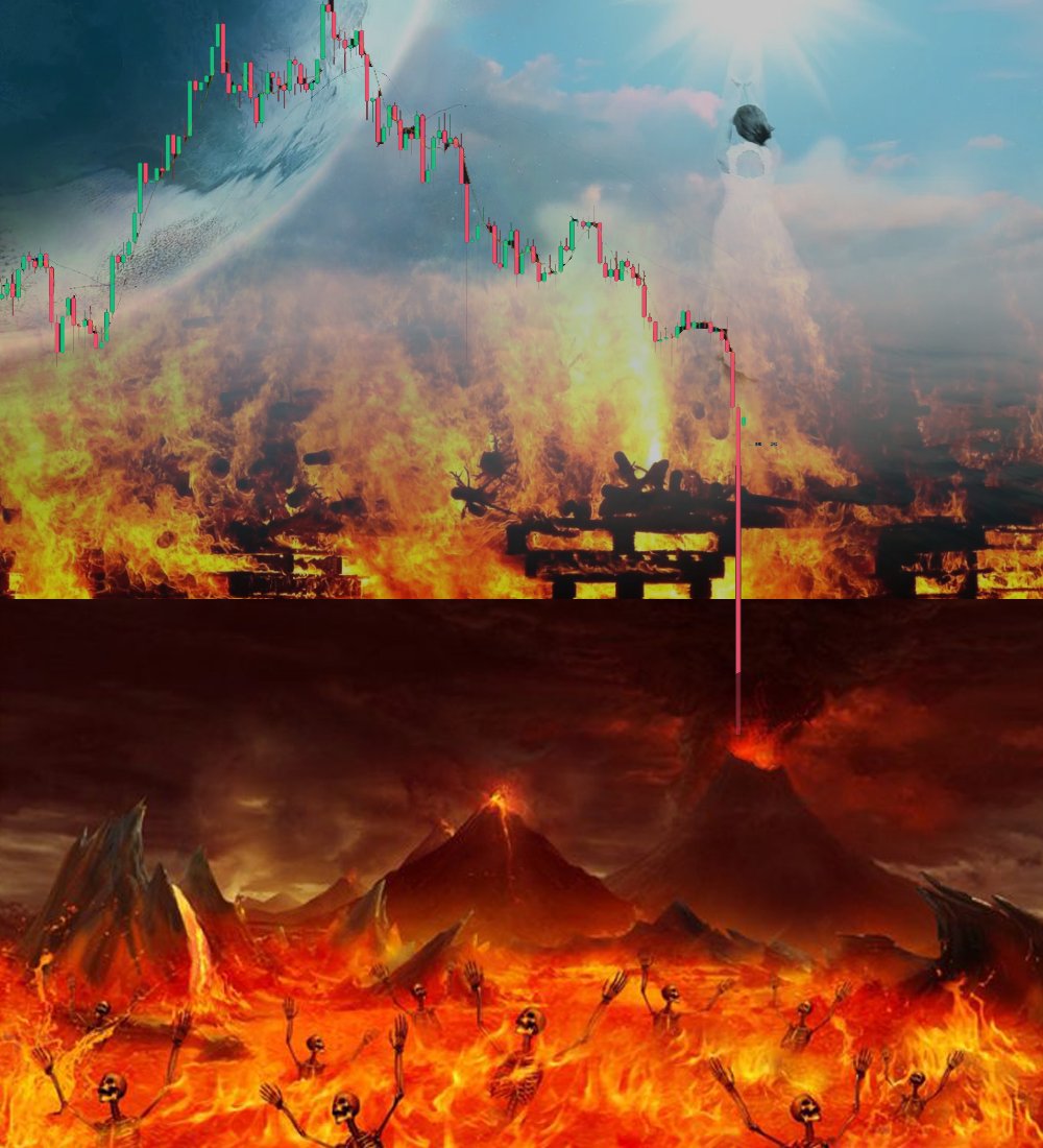God is just making a slide to hell for fun