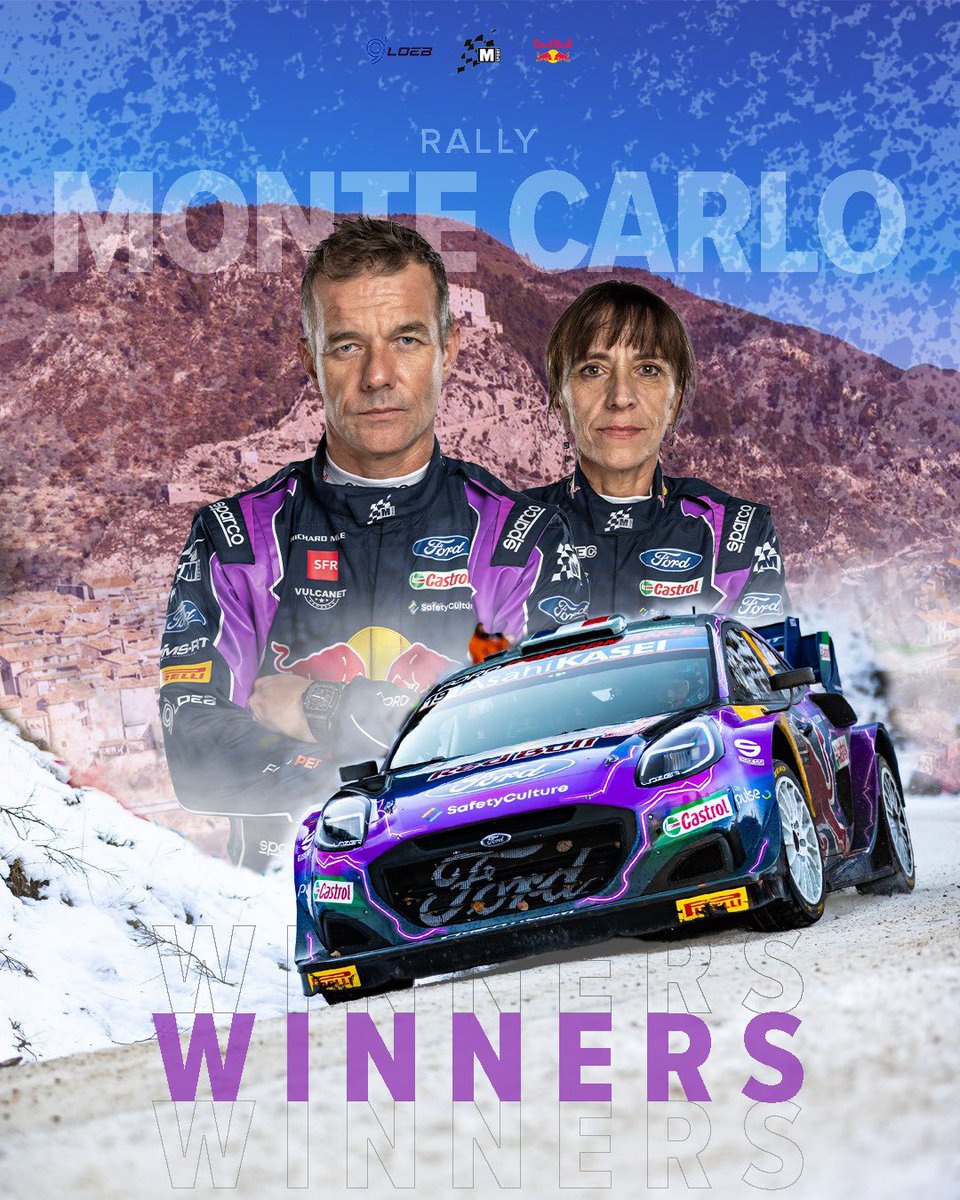 🏆 VICTOIRE au Rallye Monte-Carlo 🏆 

#RallyeMonteCarlo #MSPORTERS #fordperformance #RedBull #SFR #richardmille #vulcanet #sparco