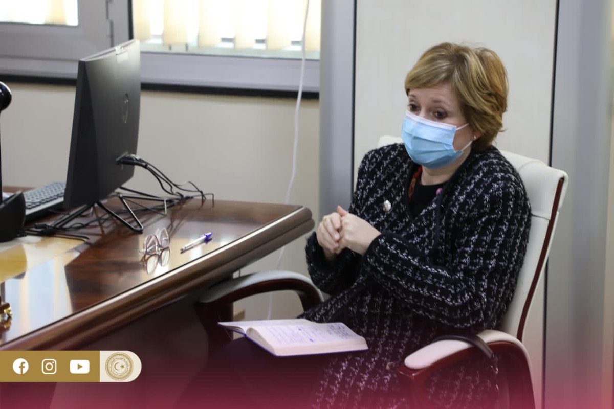 MSA_Libya's tweet photo. وزير الشؤون الإجتماعية تجتمع مع نائب الممثل الإقليمي لمنظمة اليونيسيف وتناقش معها عدد من المواضيع ذات الإهتمام المشترك . https://t.co/JEXGRycaBG