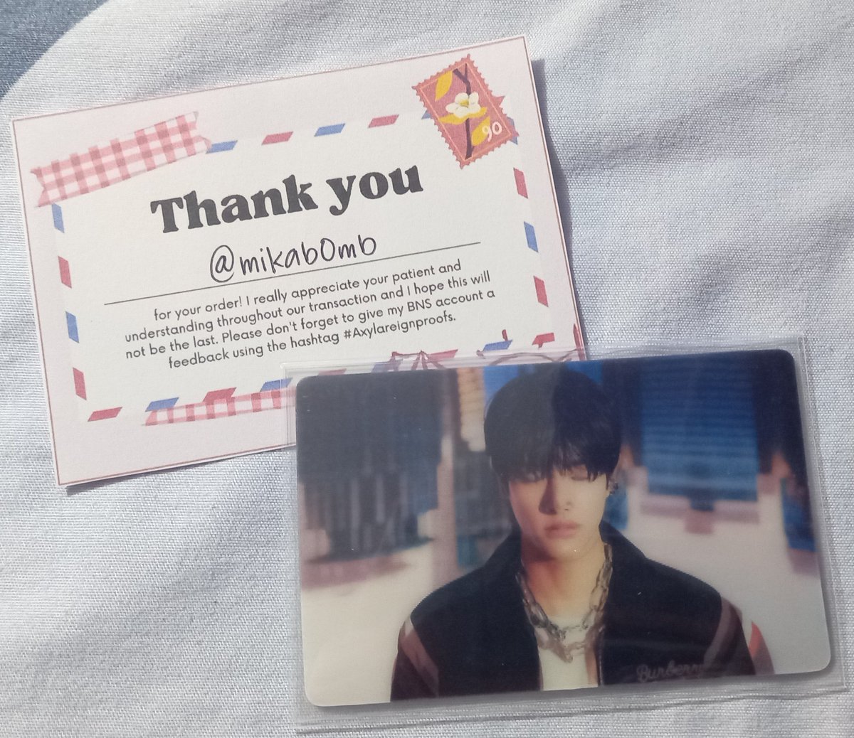 mikay0u's tweet photo. β‘:@axylareign
hi! jake came home safely po!thank you for the secyred packaging,its packed with so many bubble wraps and the seller is super active and responsive. Thank you for letting me adopt this jake pc @axylareign!
β‘#Axylareignproofs https://t.co/hy1fD9ZD2p