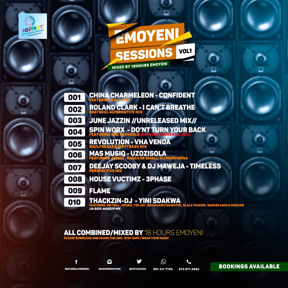 PetaskiNC's tweet photo. Emoyeni Sessions Vol.1
Mixed By 18HoursEmoyeni(Ecstacy Communications)

https://t.co/zzS6HxNkb5

Download/Like/Share https://t.co/AeiF81m3Ey