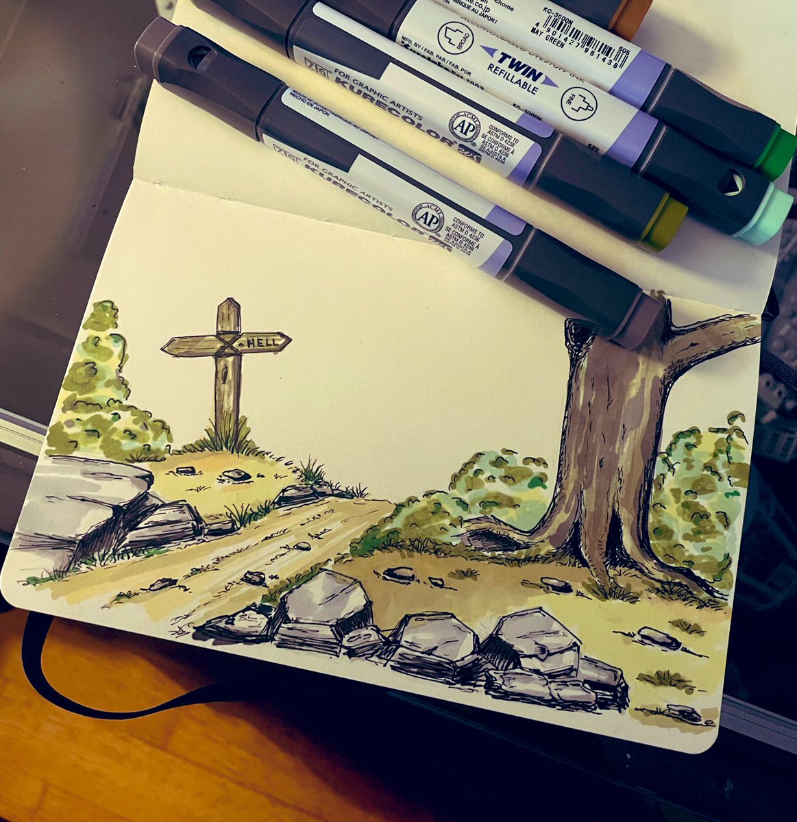 nedvidkovam's tweet photo. sunday chill and #drawing #kurecolor https://t.co/ccvJiHxatL