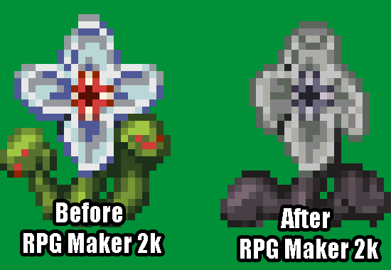 NahroBurnTheFox's tweet image. I love the tool - but it can be a pain in the butt 😅

#rpgmaker2k #indiedev #pixel