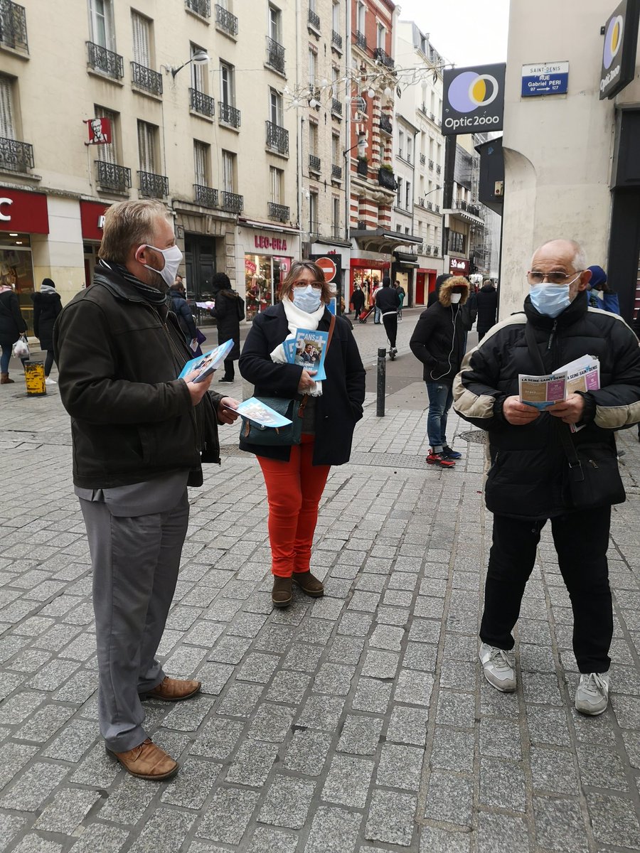 veroniqueDAUVE1's tweet photo. Venus des villes #SeineSaintDenis Pierrefitte, Epinay, Aubervilliers, rejoignant les Marcheurs de #SaintDenis, pour tracter #Europe ce matin. https://t.co/JBaG7NUcdP