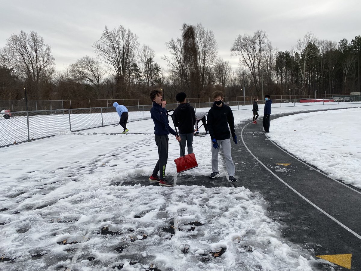 When it snows, we do cardio…