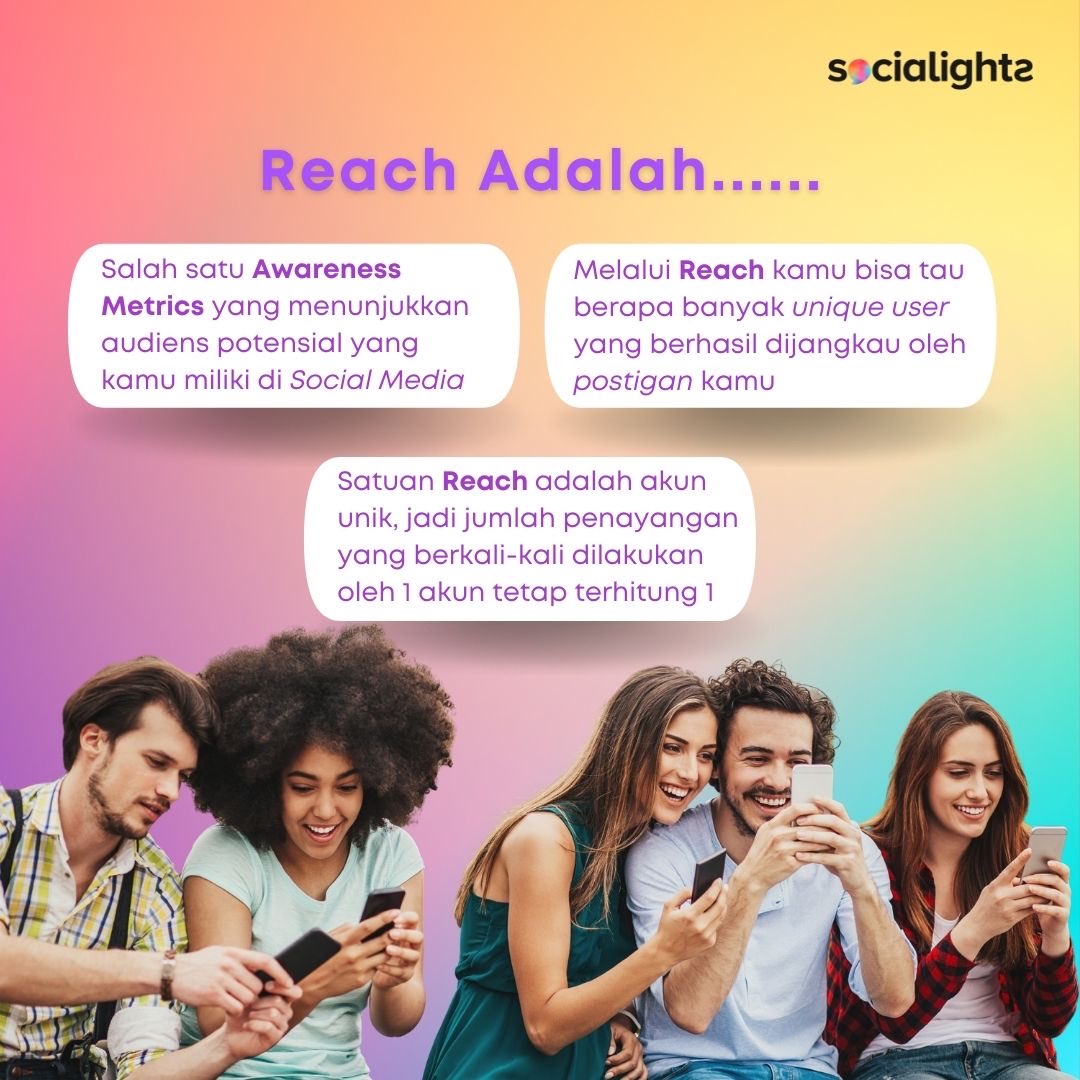SocialightsID's tweet photo. Sambil nunggu giliran biar bisa ikutan #AyoVaksinBooster, ini dia penjelasan singkat tentang apa itu Reach dan gimana baca Metrics Accounts Reached Instagram khusus buat kamu-kamu yang pengin tau aja sih 😋 #SocialMediaMarketing https://t.co/M2lGpET3TH