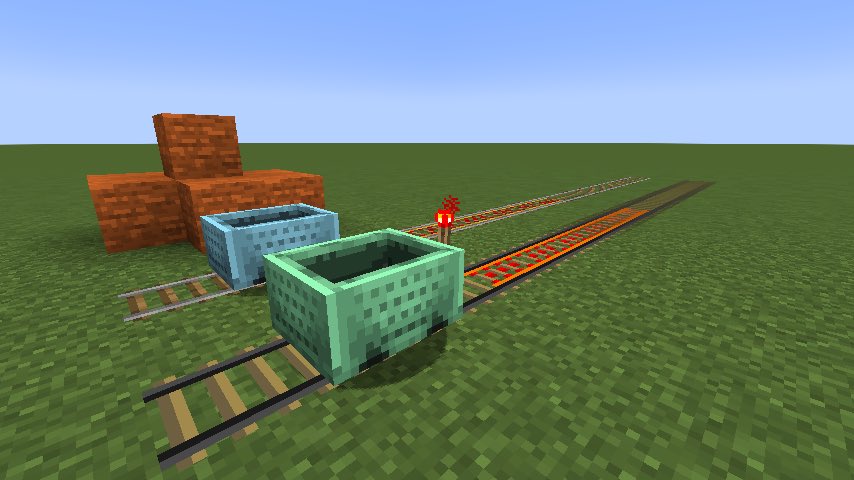 Sabotember 快速トロッコmod作成中 倍速レールと3倍速トロッコを使うとエリトラよりちょっと速いトロッコに Minecraft Mod T Co Jo9jpizxbs Twitter