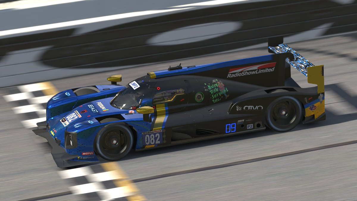 P9 in the <a href="/iRacing/">iRacing</a> Daytona 24. We faced stiffer competition and 25 LMP2s. The team rose to the challenge and raced at a high level. Few less mistakes and a Top 5 was viable. On to the next!

<a href="/RSL_Studio/">Radio Show Ltd</a> <a href="/radiolemans/">Eve Hewitt</a> <a href="/PodiumeSports/">Podium Sports</a> <a href="/appgineerin/">Appgineering | Creators of ATVO</a>