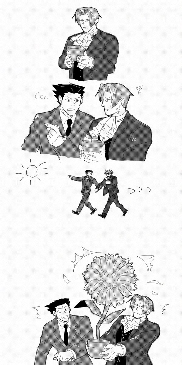rice_uc's tweet photo. 1再プレイ中に描きかけで放置してた概念ミツナルのらくがきあった https://t.co/Gf79Tgfu9g