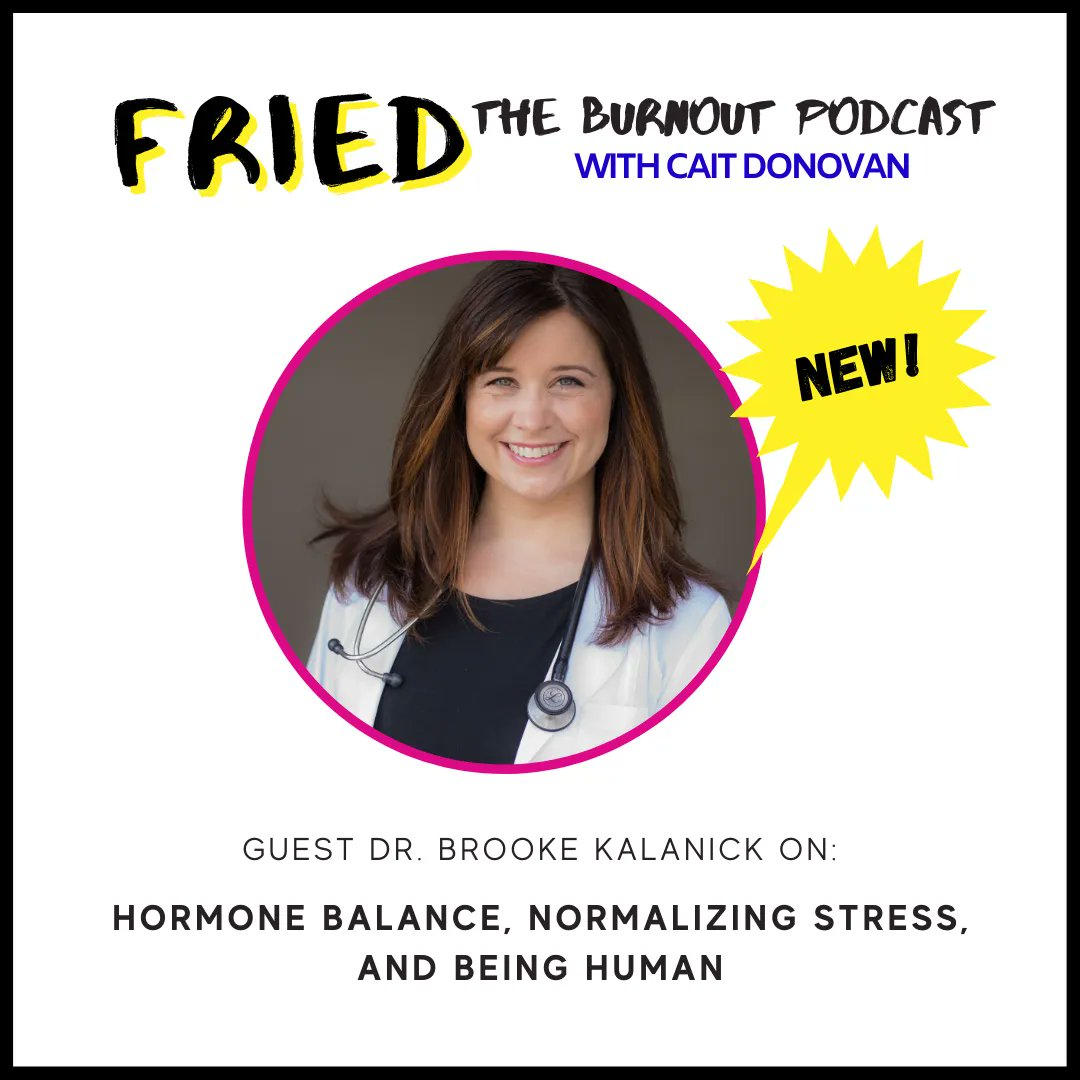Tune into today’s episode of FRIED. The Burnout Podcast for a conversation with Dr. Brooke Kalanick about the impacts of #stress, particularly on #womenshormones, and how hormone disturbances can lead to significant health issues in all areas of the body.