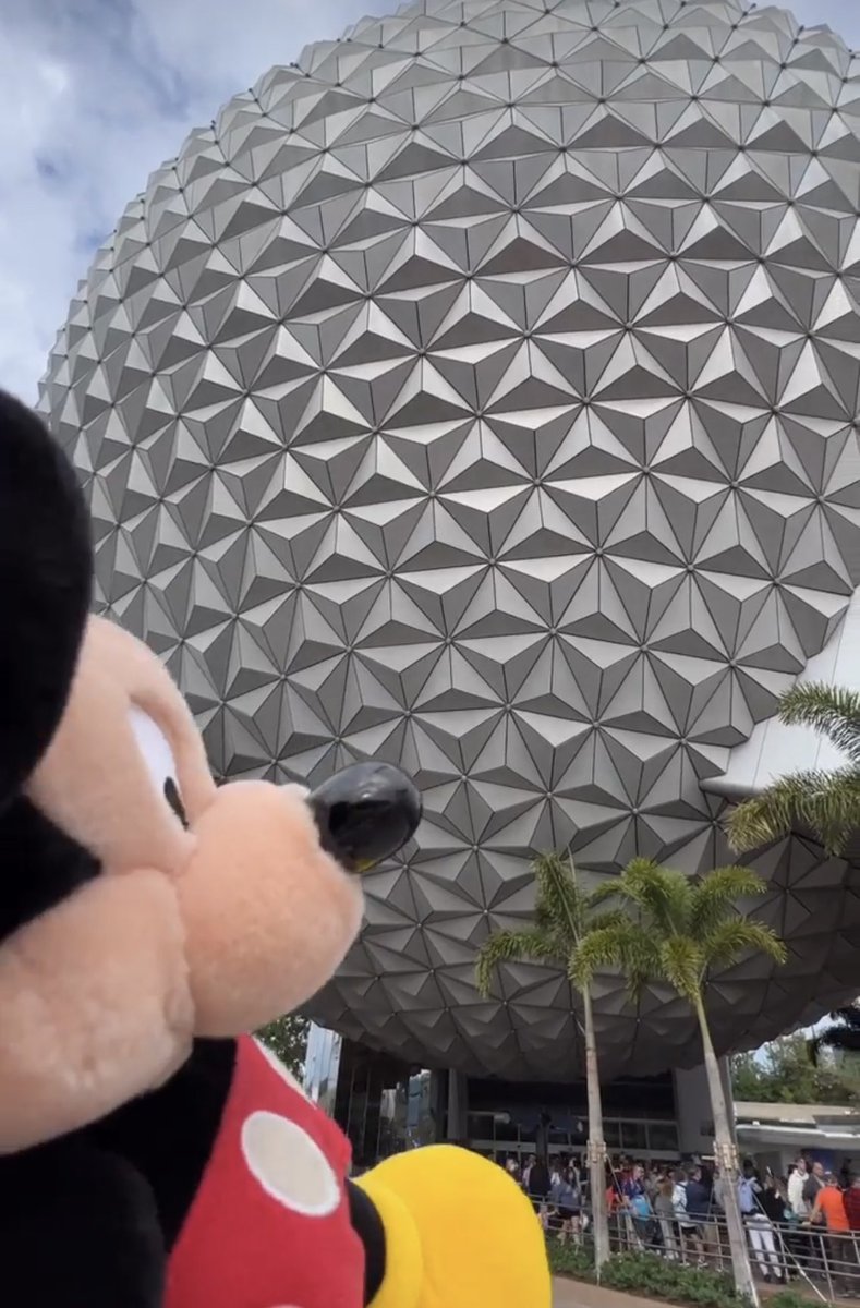 ValPalMickey's tweet photo. #PalMickey had to go in my place on our last visit to @WaltDisneyWorld. I am so excited that I will be able to go with @disneypicaday on this one…we leave this week…but I don’t know how we are going to break the news to him! #Epcot #SpaceshipEarthSunday https://t.co/NsFmVMEo9E