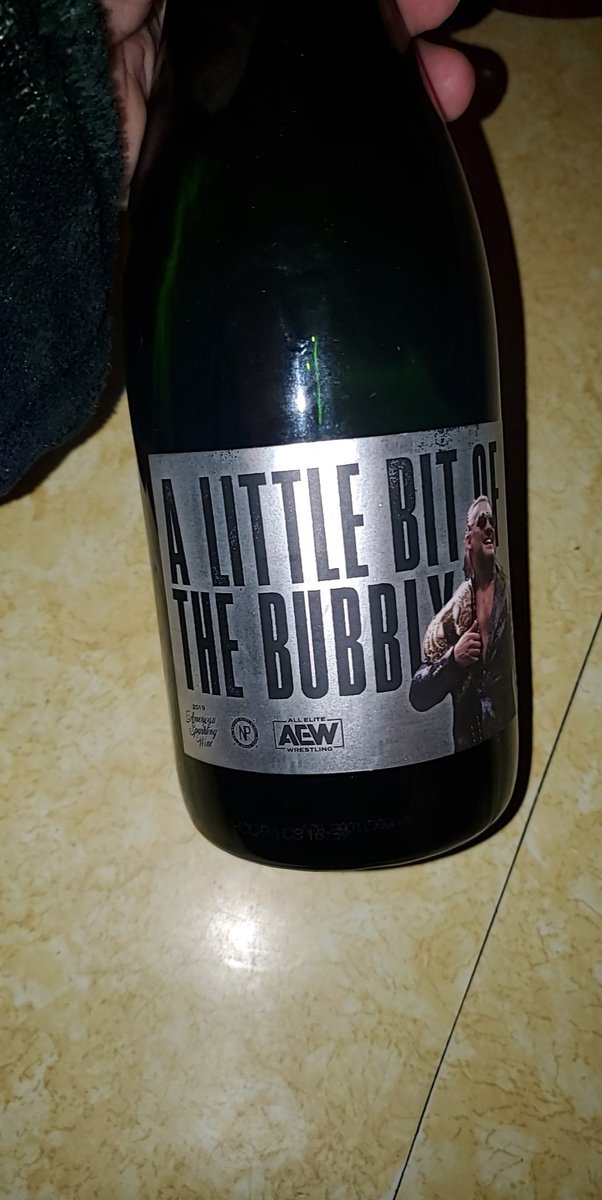 TysonTomko's tweet photo. @IAmJericho got into some new years bubbly last night a few weeks late. Was a good time all around https://t.co/gAJ5UqzKJp
