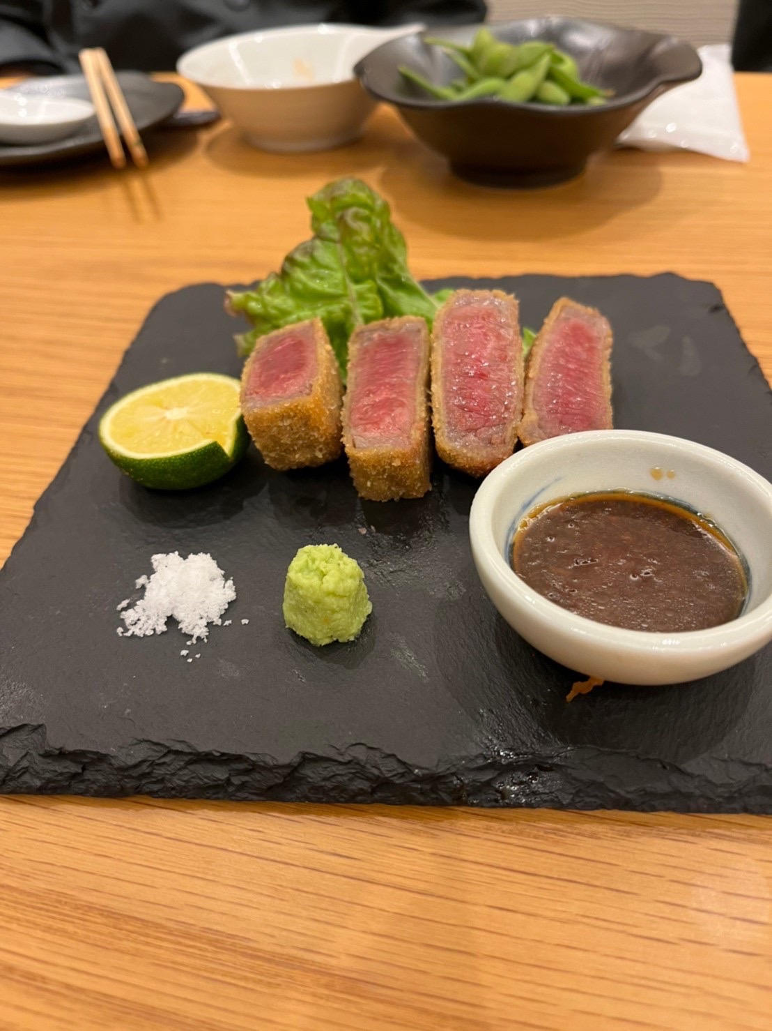 仲心 工藤 パルクオーレ姉妹店 この春福山駅前宮通りにオープン予定の なかみち 試食会しました おしは神石牛の牛カツです オープンしたら是非是非食べに来てほしいです 仲心 福山市電気工事 福山駅前飲食店 福山駅前ランチ 洋食ランチ 和食定食