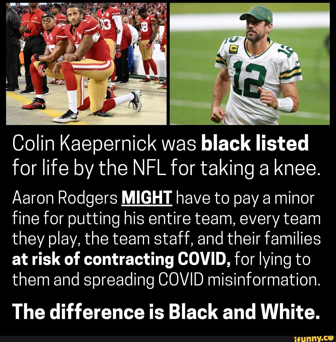 In a world of people like Aaron Rodgers and Jon Voight, be a Colin Kaepernick #ByeAaron #BlackLivesMatter