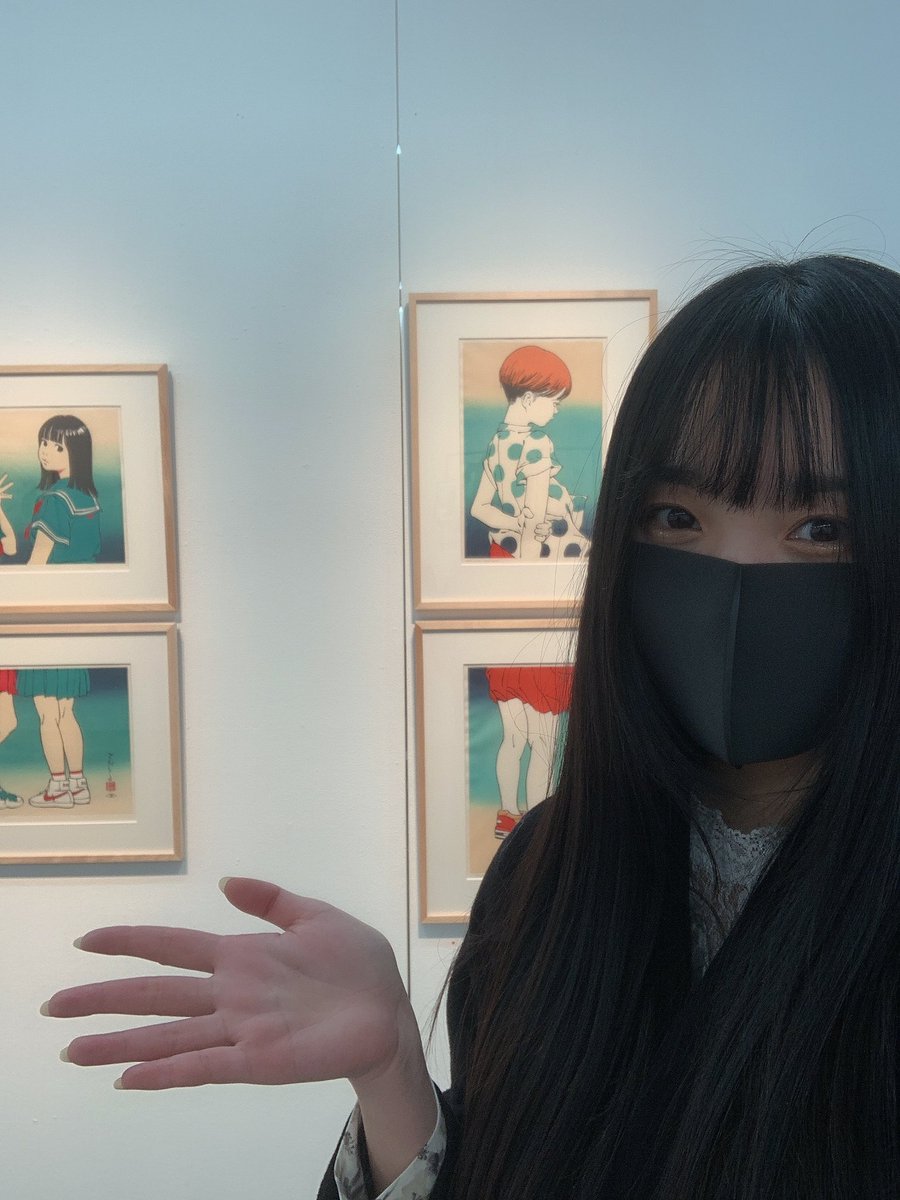 haru_aru_ru_u_'s tweet photo. 古塔つみさんの個展に昼間少しだけお邪魔しました。
2017年につみさんに似顔を初めて描��てもらってからもう4年目w
「Enlightenment for easy printing」
お疲れ様でした🙇‍♂️

繊細で表情豊かでなおかつかわいいを沢山見れました。 https://t.co/OKFngDl7UB