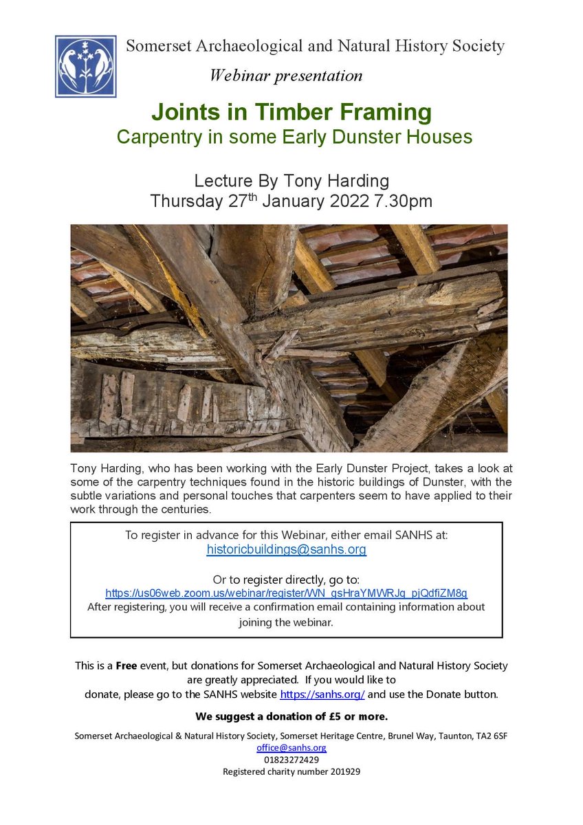 For anyone interested in #timberframed buildings. Free event!