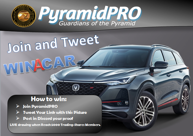 exchainpro's tweet photo. Win a Car:
1. Join PyramidPRO (Minimum Starter Kit)
2. Tweet this post
3. Take a Picture and Post in discord
https://t.co/C2WOJkNQXq https://t.co/dBcsH6yv4U