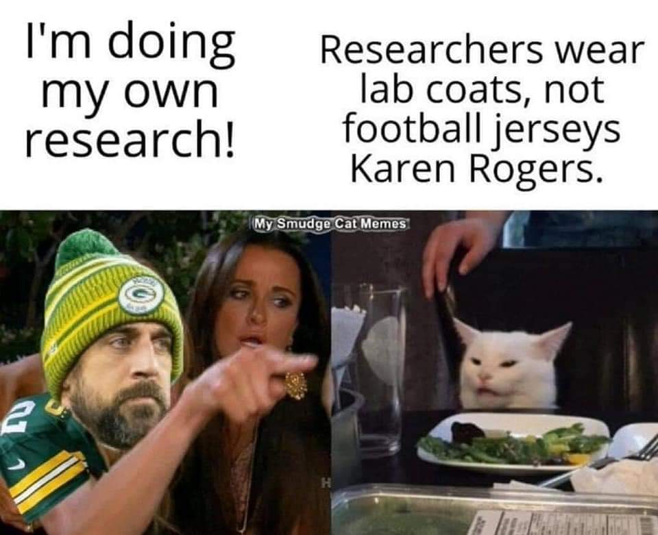 VonWolf9's tweet photo. π€£π€£π€£
#GetVaccinatedNow #GetVaccinatedAndBoosted
#ByeAaron #byebyeRodgers @AaronRodgers12 @thee_von https://t.co/uO37r5ImNw