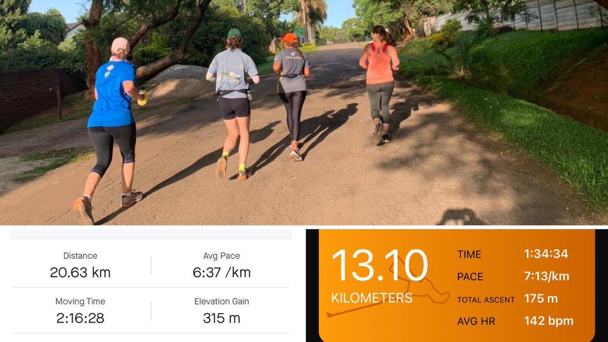 JulieRusmith's tweet photo. Building mileage - another double weekend in the bag😎🏃🏻‍♀️ #lockdownrunners #twooceansloading #fortheloveofrunning https://t.co/vegybT5qCb