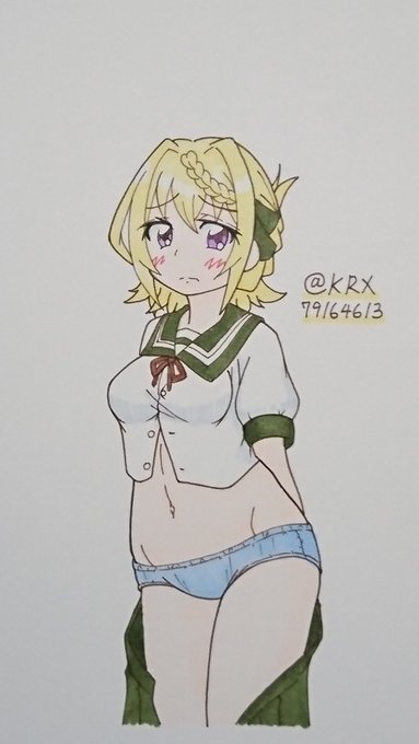 #艦これ版真剣お絵描き60分一本勝負_20220123
#パース
「似合うにゃしい♥️」 