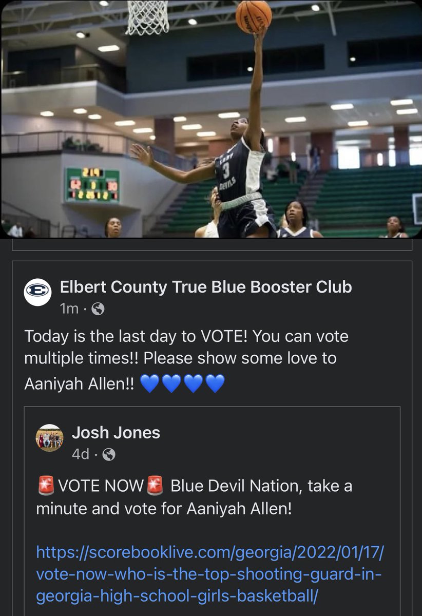 CountyTrue's tweet photo. VOTE NOW for @AaniyahAllen !! You can vote multiple times!!! Show the love today!! 💙💙💙 https://t.co/aoVtPZPvcD