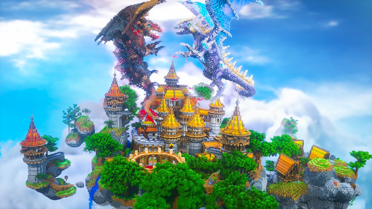 Kingdom SkyBlock lobby from different point of view
Look at these amazing dragons

📷 Darkfidji
~~~~~~
#Minecraft #minecraft建築コミュ #Minecraft軍事部 #Minecraftbuilds #MinecraftServer
