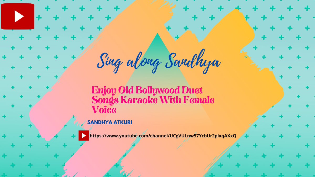 AtkuriPadma's tweet photo. Singalongsandhya YouTube channel for evergreen Bollywood duet karaoke with female vocals. 
Find your favourite track and singalongsandhya!  
If you want to feel the nostalgic music and sing along with amazing music tracks then visit https://t.co/OQTMPUbpAk
#Karaoke #hindisongs https://t.co/DdYiaBscKh
