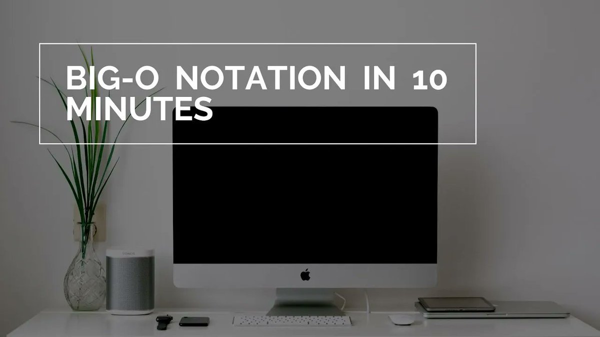 In this video I spend a few minutes talking about the need for Big-O Notation. If you’re new to development, or need a refresher on Big-O Notation this session is for you. buff.ly/2KNmjKJ