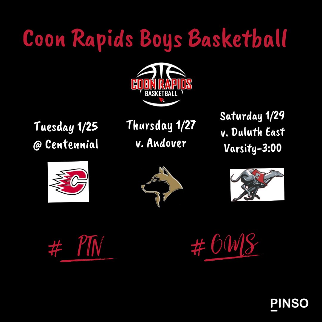 Coon Rapids Boys Hoops tweet media