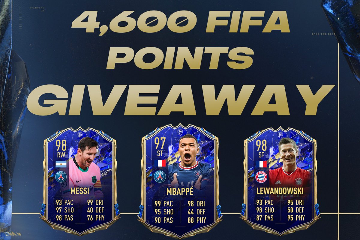 Zinhja's tweet photo. 🚨 4.6K FP TOTY GIVEAWAY 🚨

- Like ♥️ this tweet
- follow:
@Zinhja
@PaulyFutter 
@FUTRams1977 
@FUTJPO 

Winner will be announced today at midnight! :) Good luck! 🍀 https://t.co/UdierFrOb7
