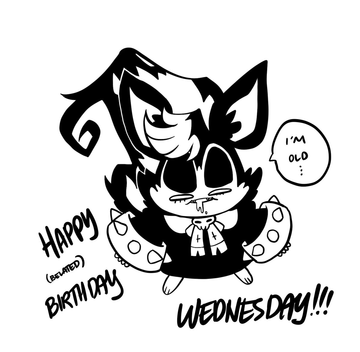 Belated bday doodles for me friends 🥺💕❤️💖💕💖❤️💖💕💖❤️❤️ mwaks… 