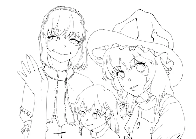 #深夜の真剣お絵描き60分一本勝負
もうおネムなのでとりあえずUPしとこう 