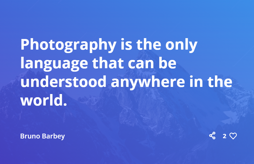 Photography is the only language that can be understood anywhere in the world.
- Bruno Barbey
photoquotes.com

#photography #photos #photographer #quotations #quotesoftheday #quotesdaily
