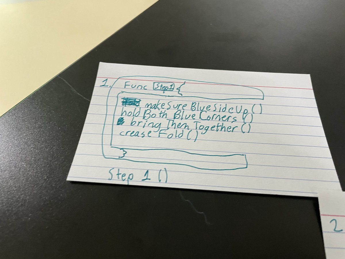 DarlingtonTiger's tweet image. Seventh-grade coding exploratory students recently learned the importance and reason for creating a function in #AppleSwift with a little help from origami!  

See more on our website at darlingtonschool.org/5820790.

#AppleDistinguishedSchools